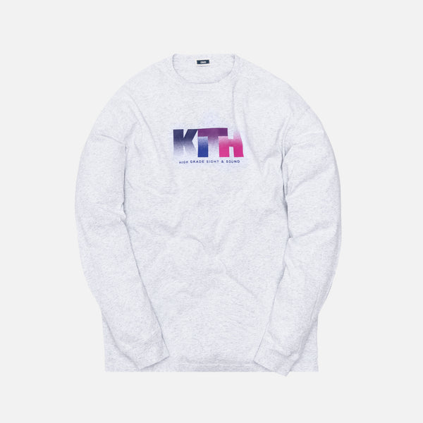 Kith Sight and Sound L/S Tee - Heather Grey