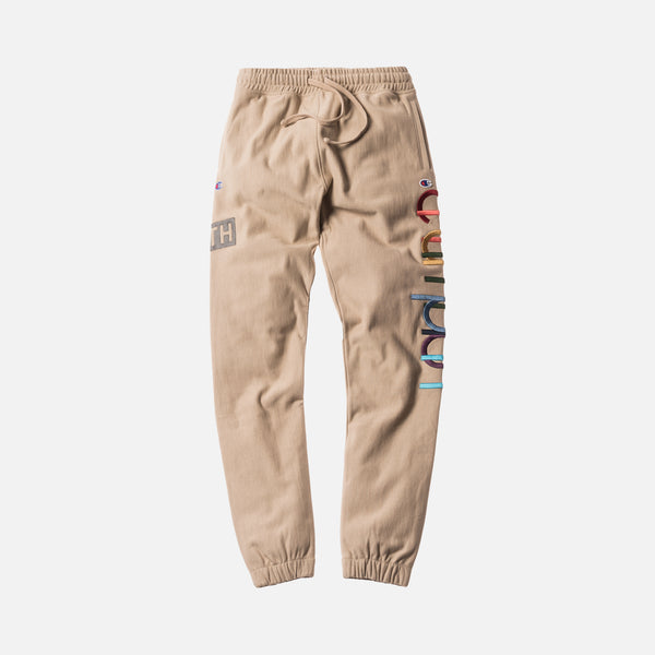 Kith x Champion Double Logo Sweatpant - Sand