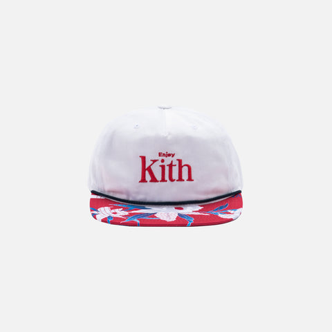 Kith x Coca-Cola Floral Cap - White / Red