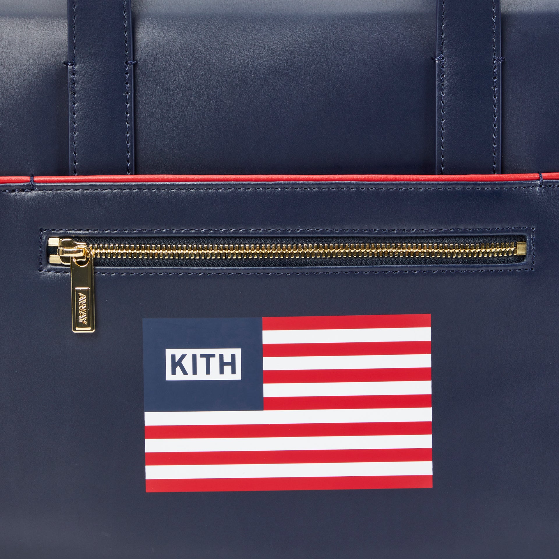 Kith for Team USA & Away Leather Everywhere Bag - Navy