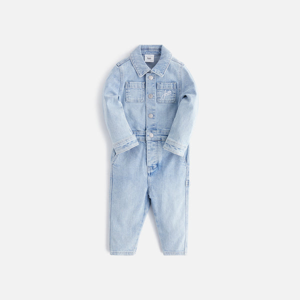 Kith Kids Baby Denim Workman Suit - Light Indigo