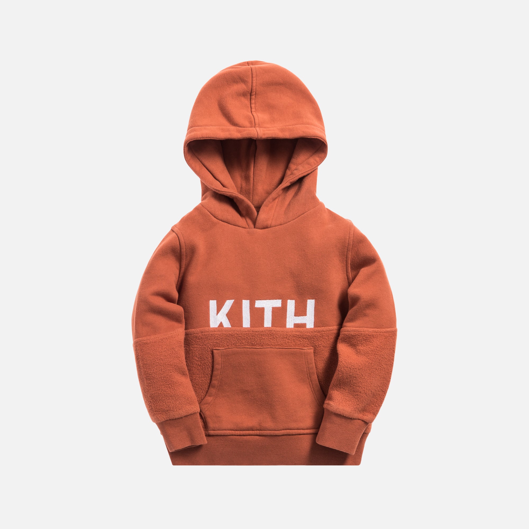 Kith Kids Blocked Williams Hoodie - Clay