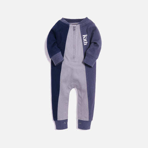 Kith Kids Baby Tri Block Coverall - Blue / Multi