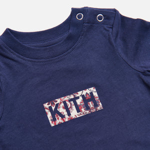 Kith Kids Baby Printed Classic Logo Onesie - Navy
