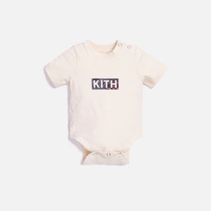 Kith Kids Baby Printed Classic Logo Onesie - Turtledove
