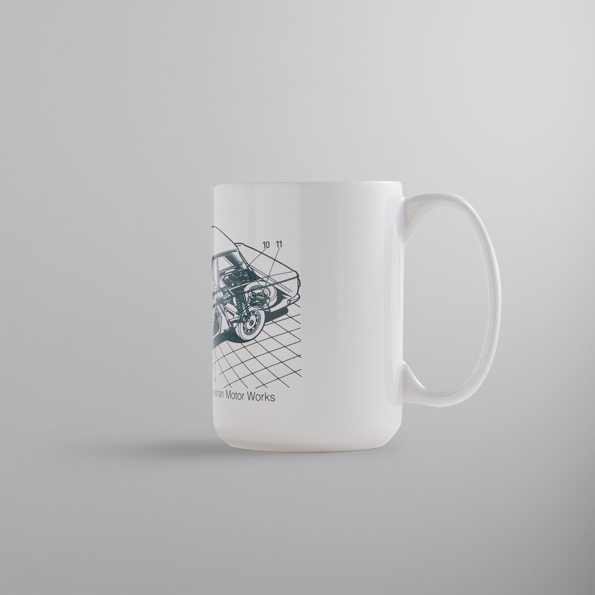 Kith for BMW Car Sketch Mug - White