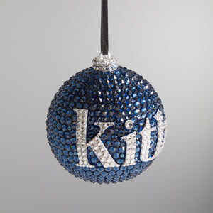UrlfreezeShopsmas Ball Ornament with Swarovski® Crystals - Navy