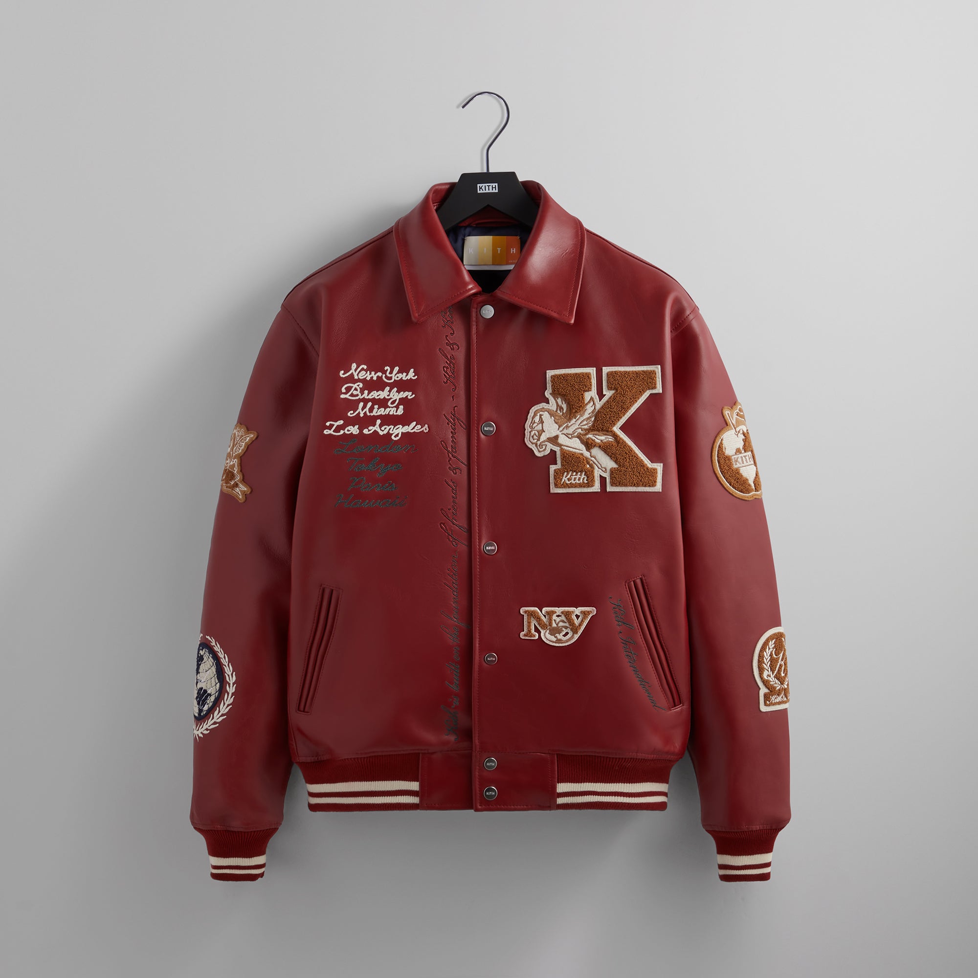 Kith Leather Coaches Jacket (値下げ) - レザージャケット