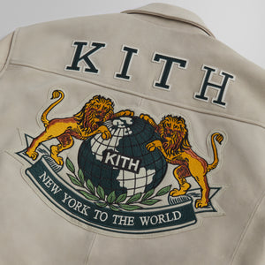 Kith Suede Coaches Jacket   Sandrift