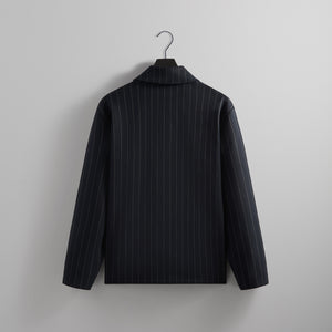 Kith Pinstripe Double Knit Coaches Jacket - Nocturnal