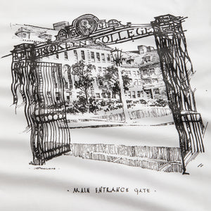 Kith & Russell Athletic for CUNY Brooklyn College Main Gate Vintage Tee - White