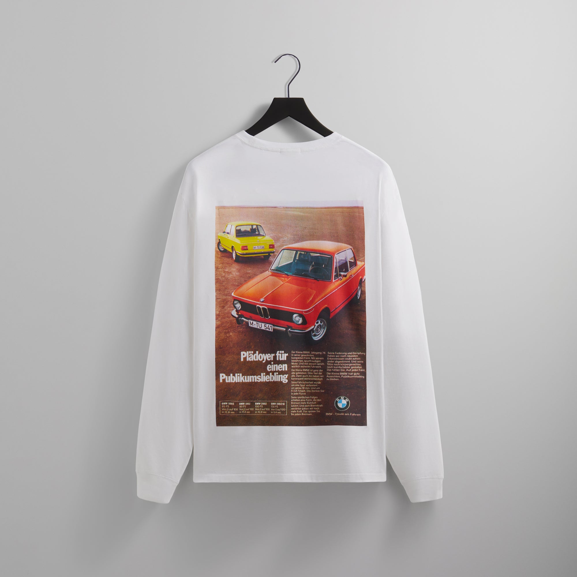 ☆ KITH TREATS coffee tee Tシャツ ☆ Kith for BMW Crowd Favorite Long Sleeve Vintage Tee - White