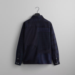 UrlfreezeShops Patchwork Berkeley Buttondown Shirt - Nocturnal