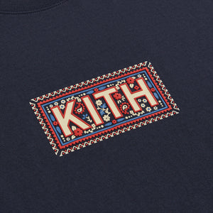 Kith Needlepoint Classic Logo Tee - Nocturnal