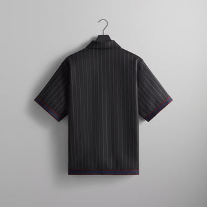 Black - RvceShops Pinstripe Woodpoint Shooting Shirt - alltimers