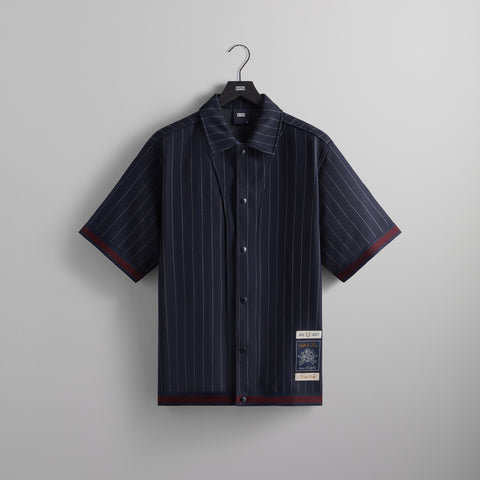 UrlfreezeShops Pinstripe Woodpoint Shooting Shirt - Nocturnal