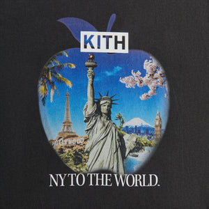 Kith New York to the World™ Souvenir Vintage Tee - Black