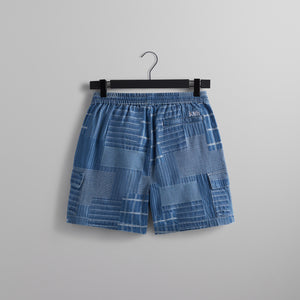 Kith Japanese Indigo Paisley Active Short - Indigo