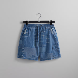 Kith Japanese Indigo Paisley Active Short - Indigo