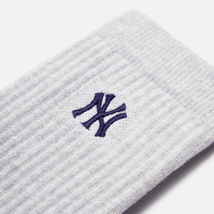 Kith & Stance Socks for New York Yankees Sock - Light Heather Grey
