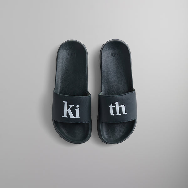 Kith Gradient Serif Summer Slides Canvas-