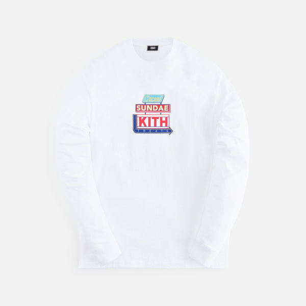 Kith Treats Sundae Station Long Sleeve Tee - White