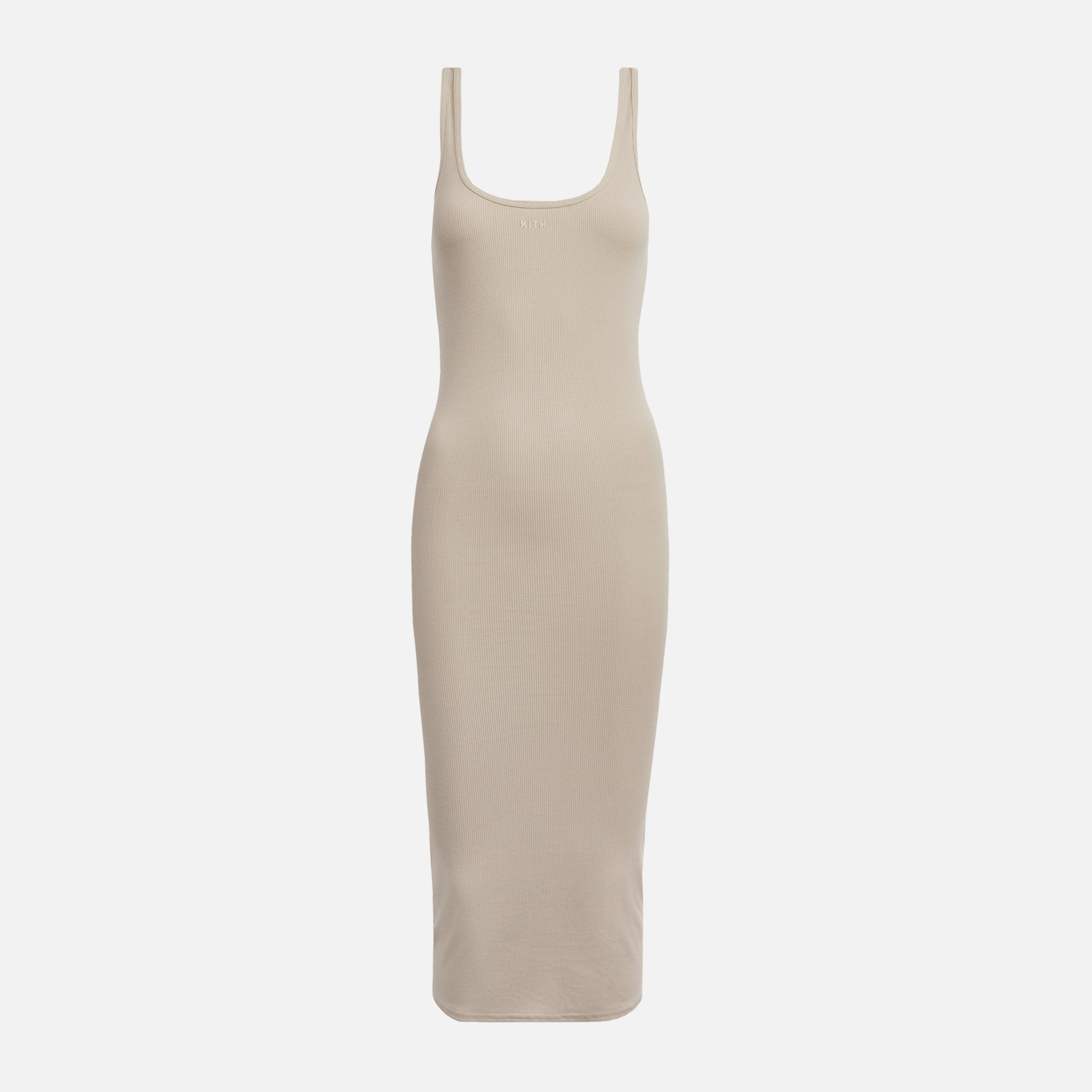 Kith Women Rib Anthea Midi Dress - Canvas