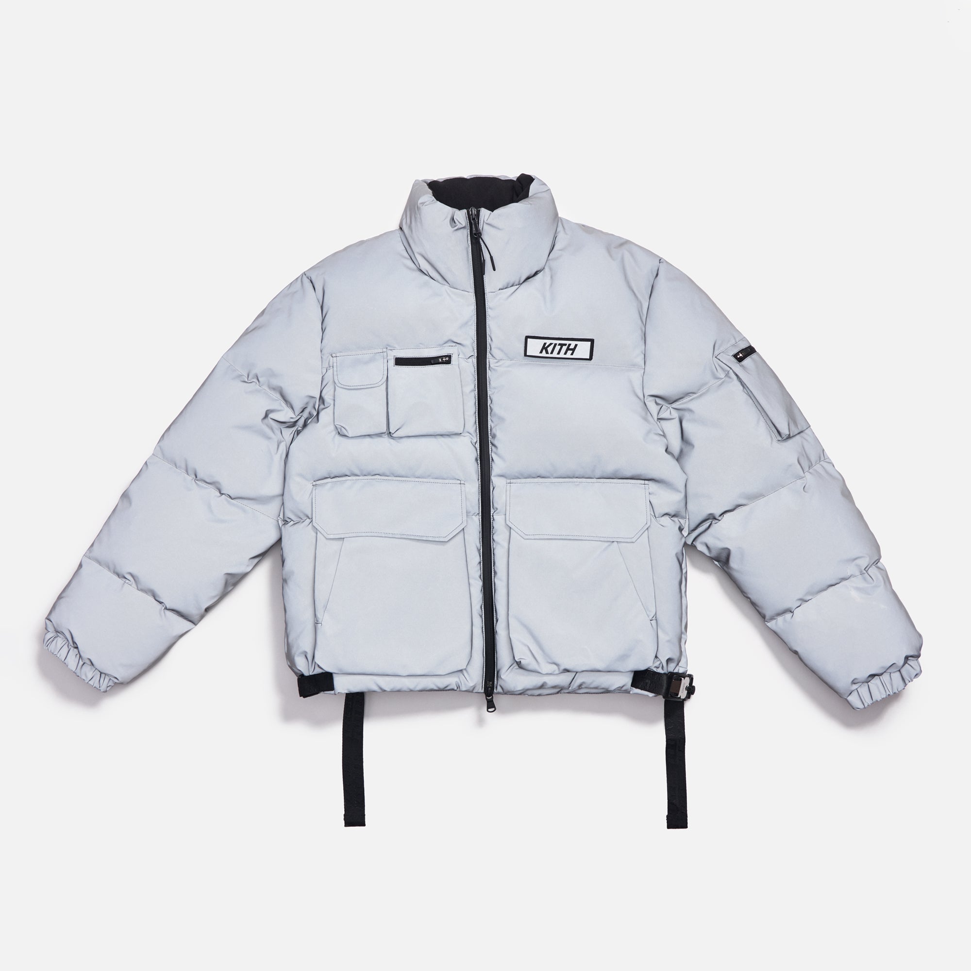 Kith Women Vicky Puffer Jacket - Silver Reflective