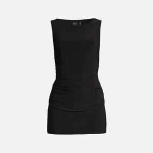 Norma Kamali Sleeveless Pickleball Mini Dress - Black