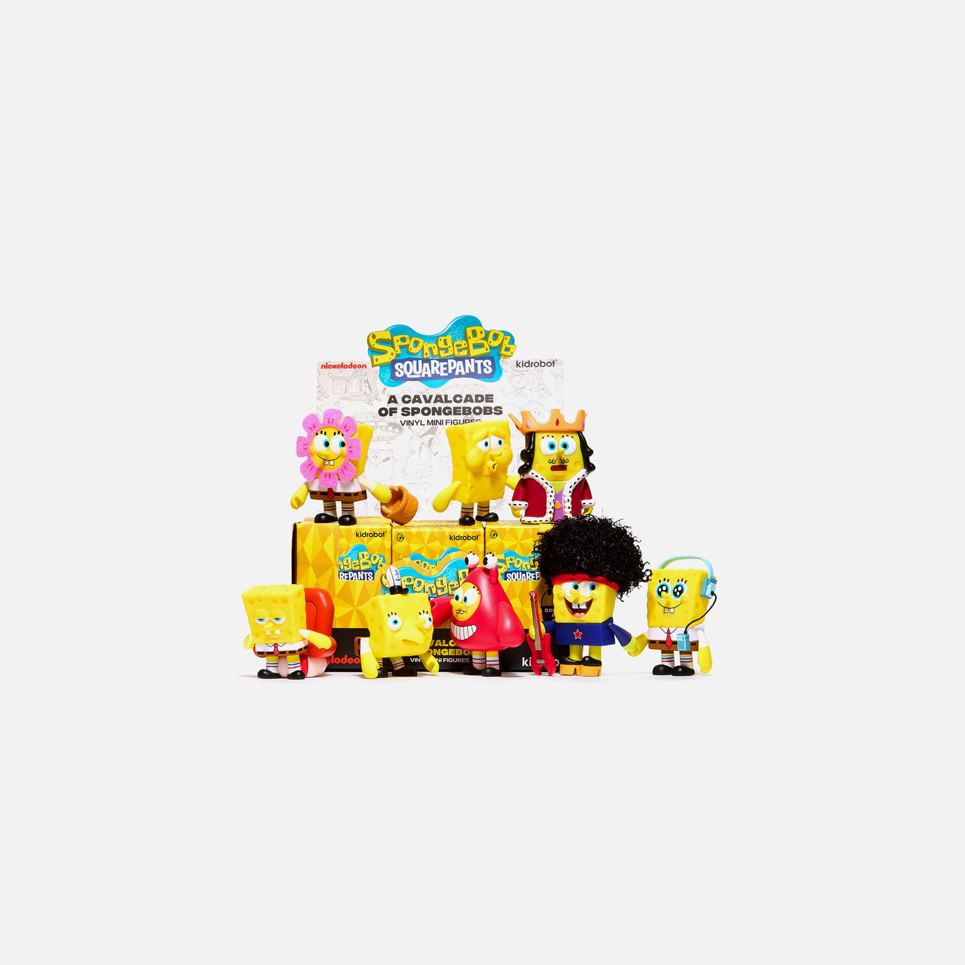 Kidrobot Nickelodeon SpongeBob Cavalcade of SpongeBob's 3"