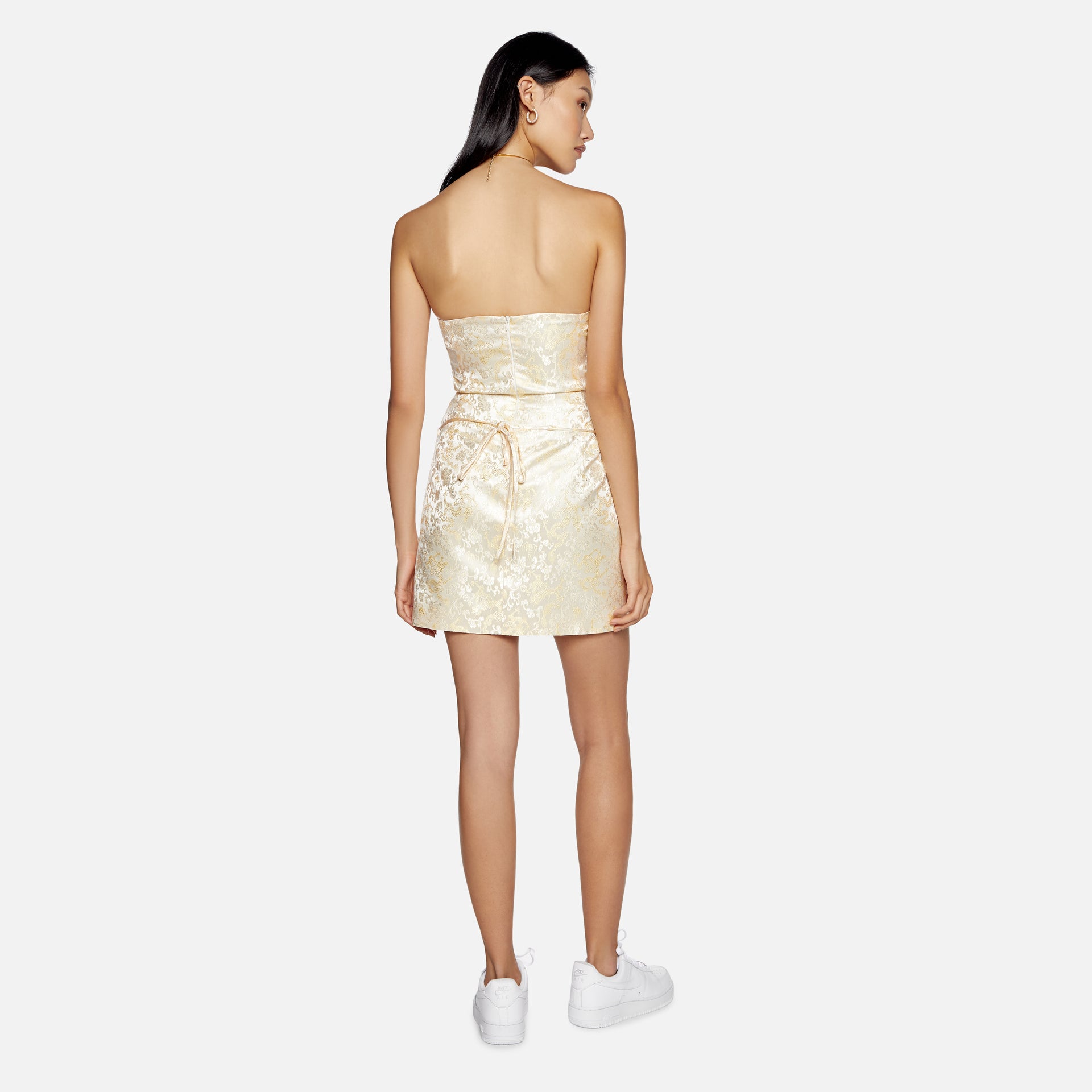 Kim Shui Dragon Silk Bustier Mini - Multi