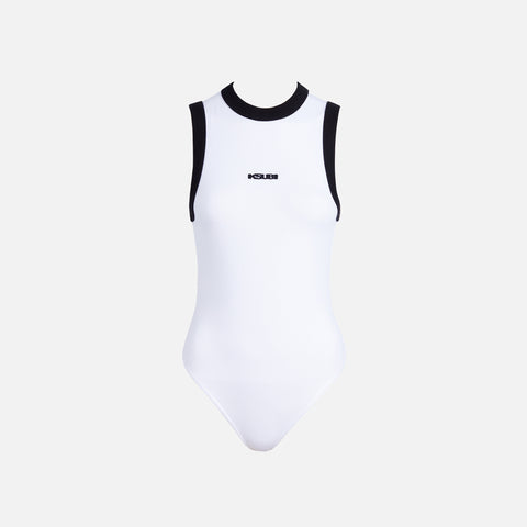 Ksubi Syndicate Bodysuit - White / Black Ringer