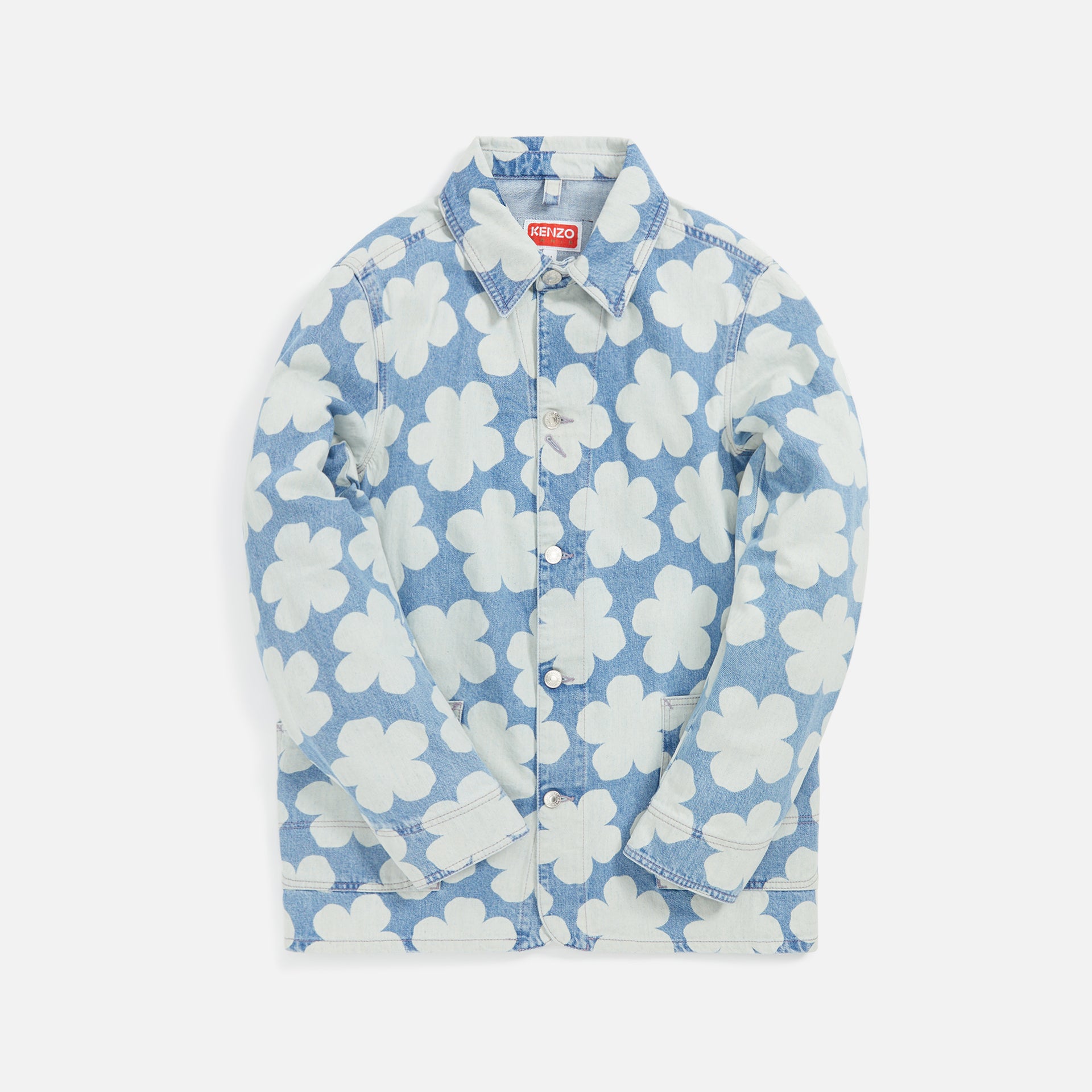 Kenzo Printed Workwear Jacket - Blue