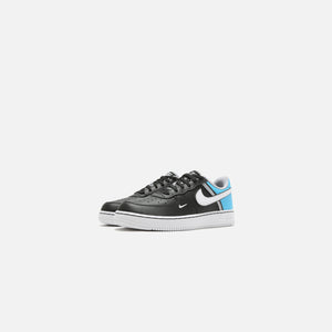 Nike Air Force 1 Lv8 Pre-School - Black / White / Light Current / Blue Wolf