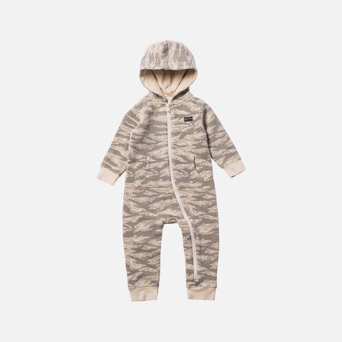Kith Kids Toddler Camo Blocked Coverall - Off Beige / Multi