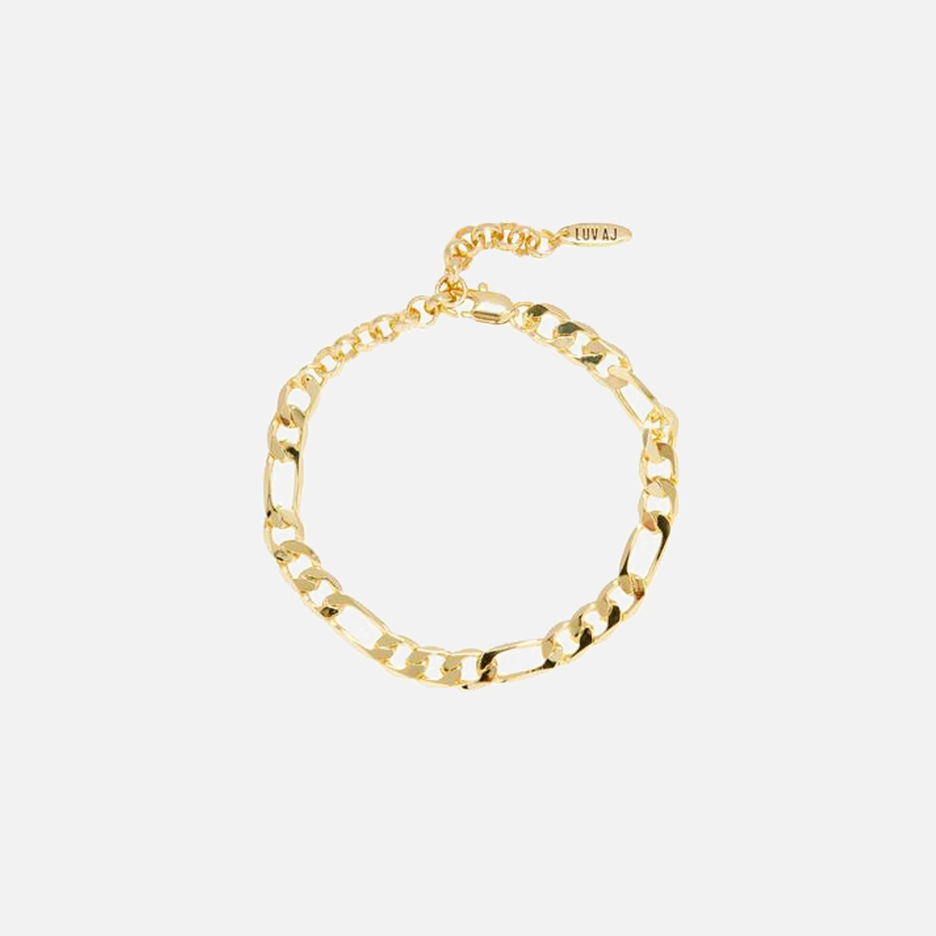 Luv AJ The XL Figaro Chain Anklet - Gold