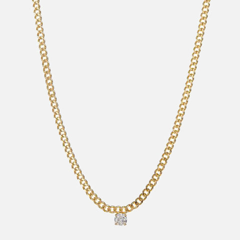 Luv AJ The Bardot Stud Charm Necklace - Gold