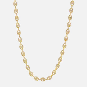 Luv AJ Pave Mariner Chain Necklace - Gold