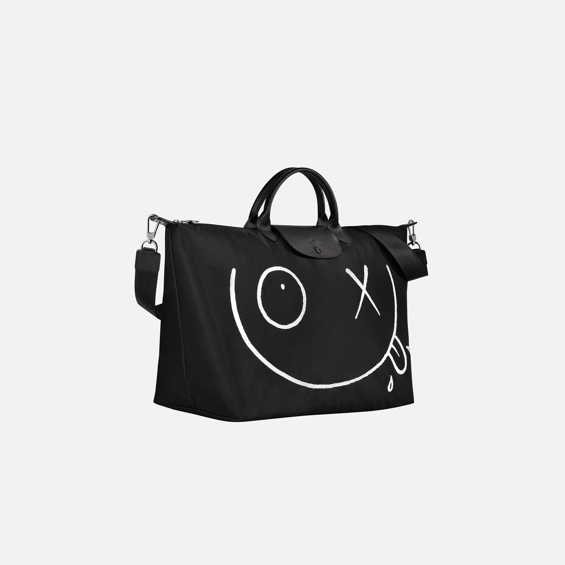 Longchamp x Andre Big Mr. A Travel Bag - Black