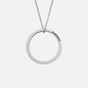 Le Gramme 2.1g Round Pendant with Chain - Silver