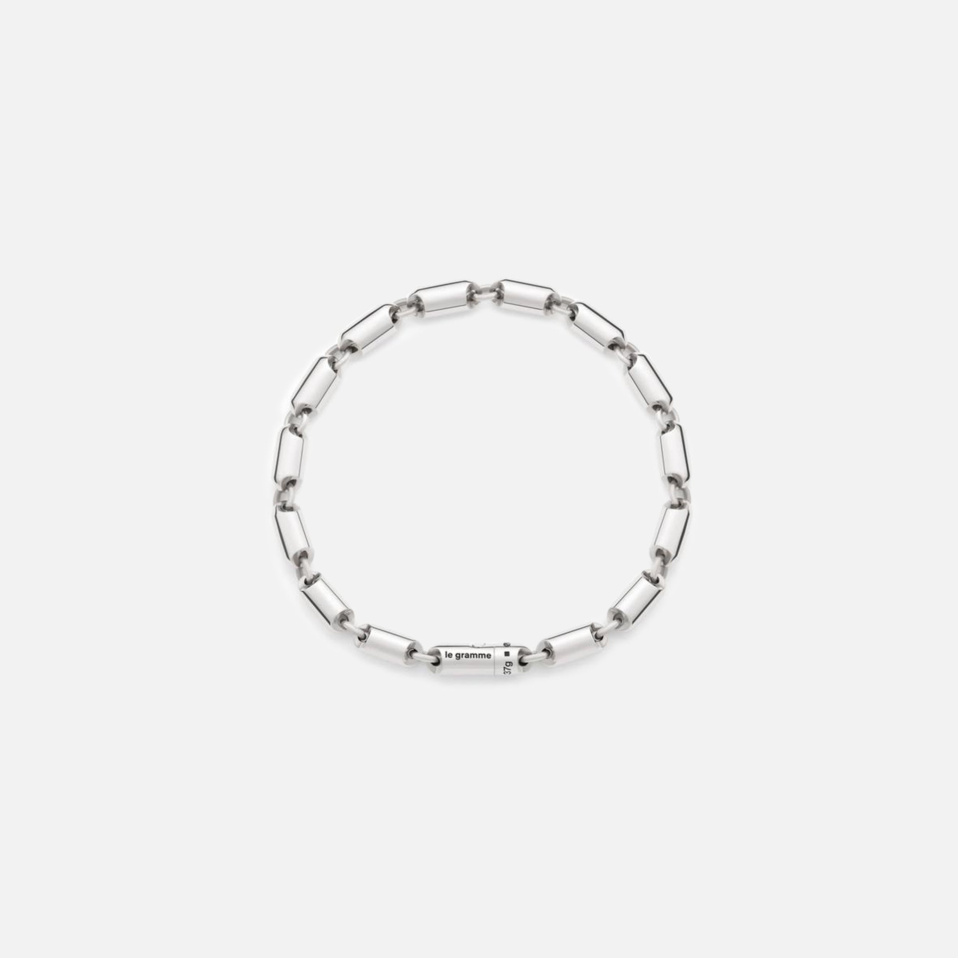 Le Gramme 25g Polished Sterling Silver Segment Bracelet - Silver