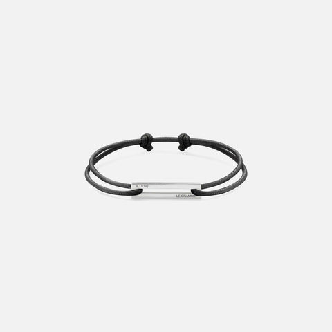 Le Gramme 17/10 Cord Bracelet - Black