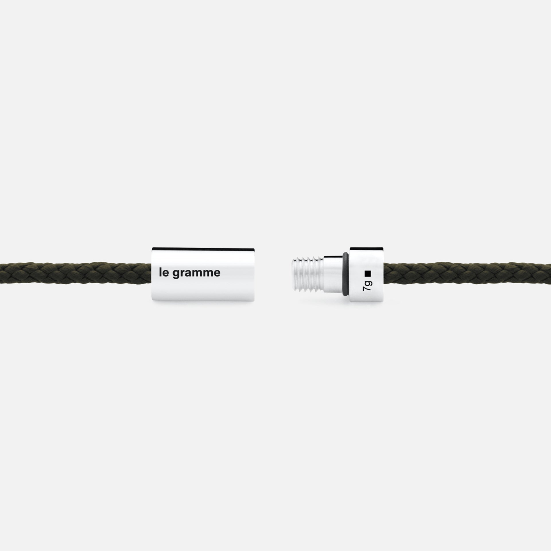 Le Gramme 7g Nato Cable Bracelet - Green