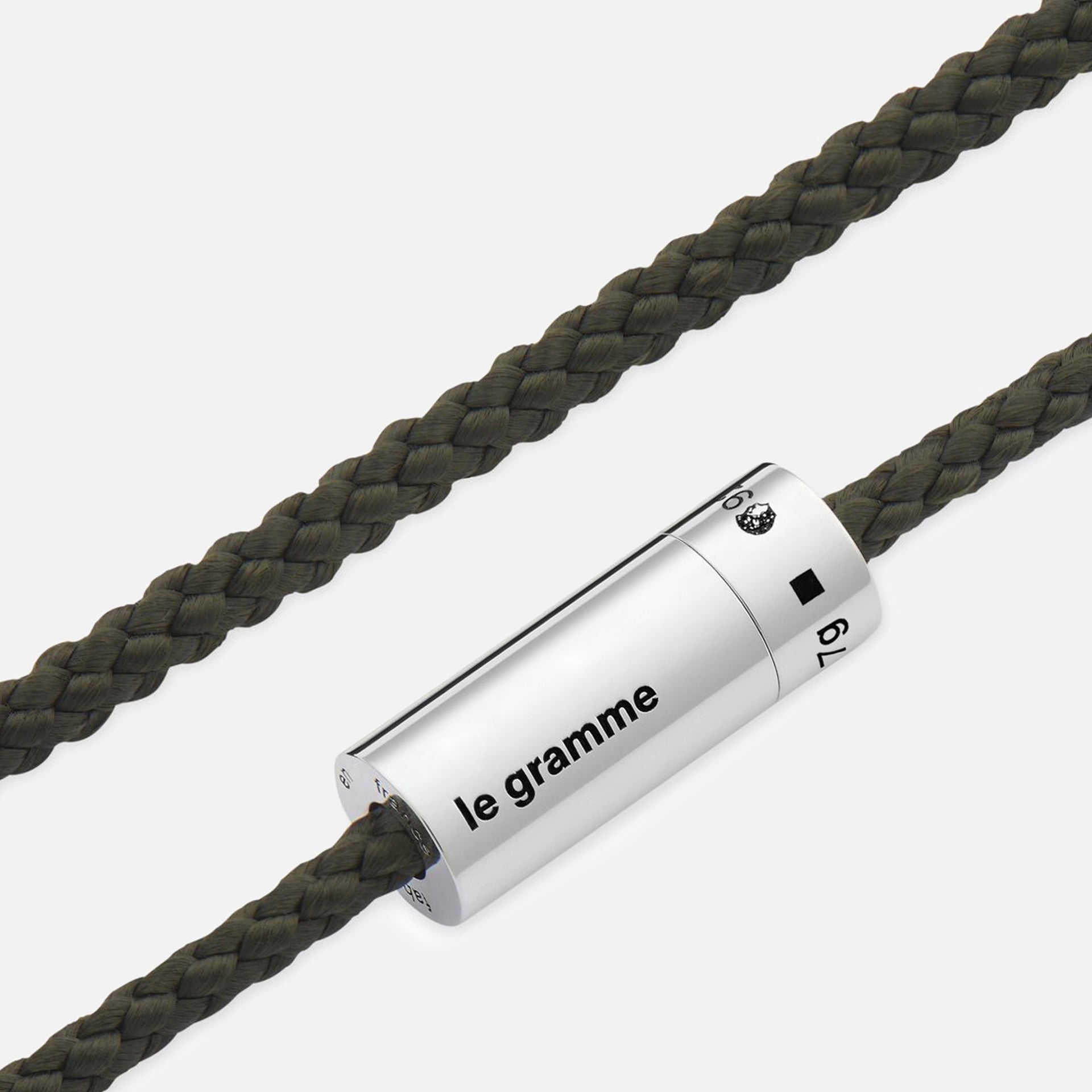 Le Gramme 7g Nato Cable Bracelet - Green