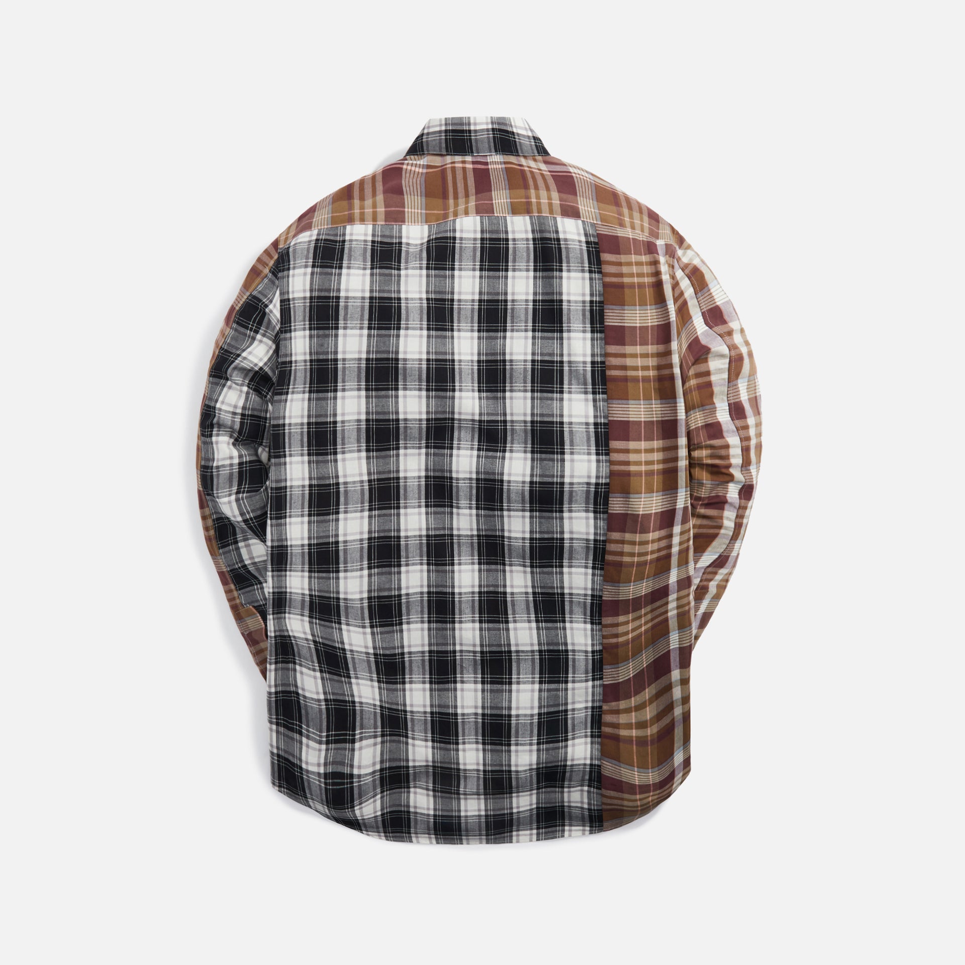Loewe Patchwork Check Shirt - Brown / Multicolor