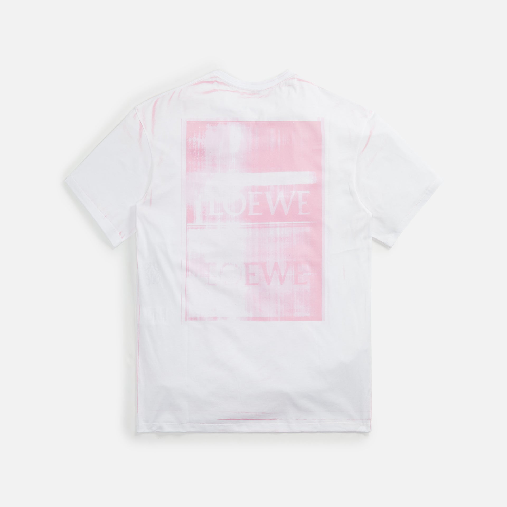 Loewe Photocopy Anagram Tees - White / Pink