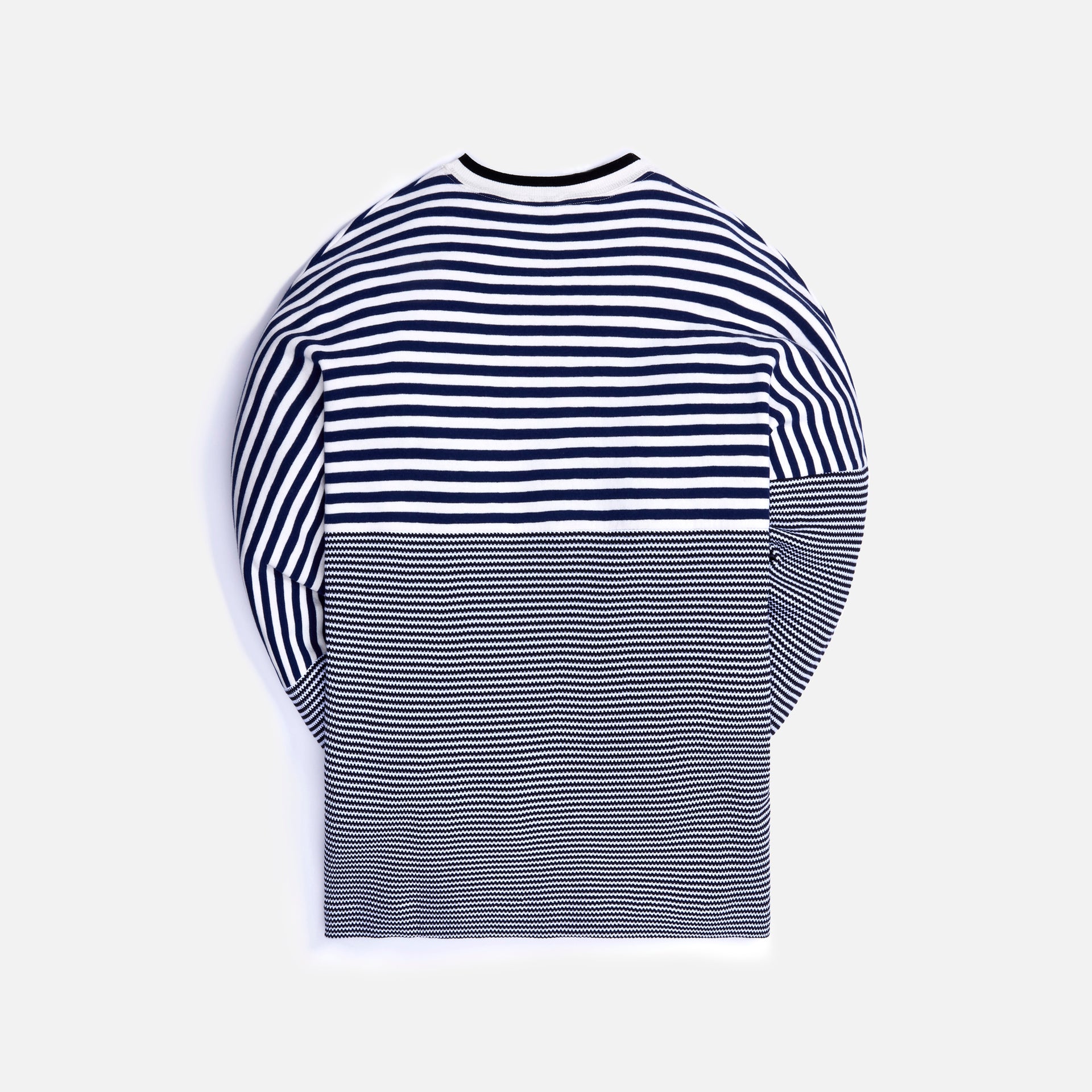 Loewe Anagram Striped Crewneck - Ecru / Navy