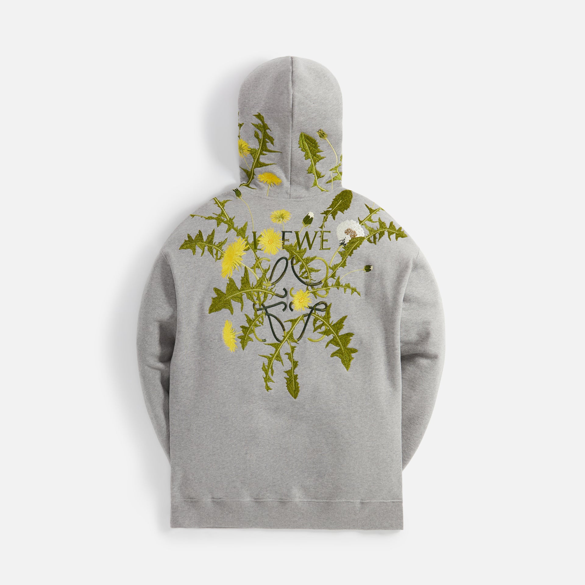 Loewe Anagram Flowers Hoodie - Grey