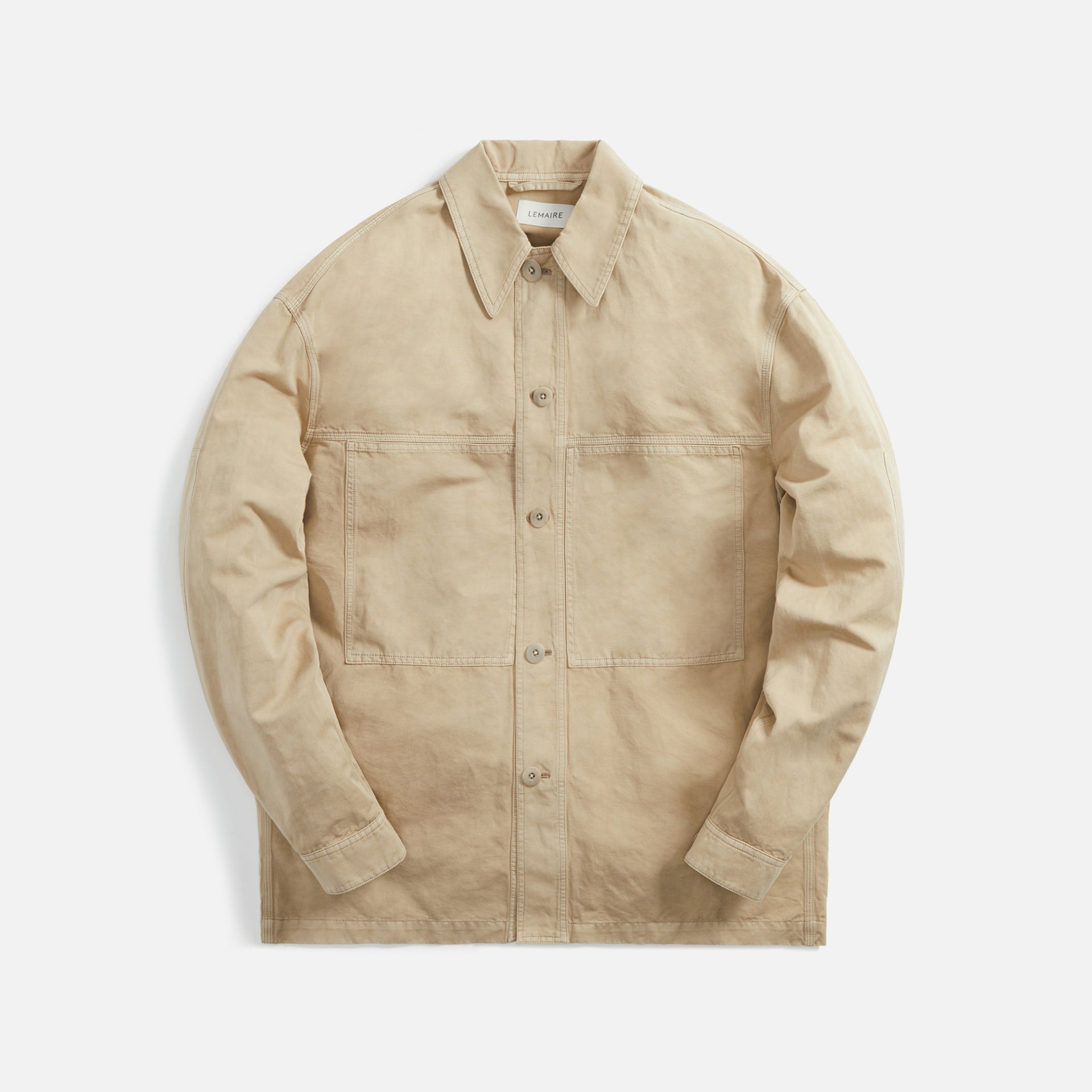 Lemaire Workwear Overshirt - Natural Beige