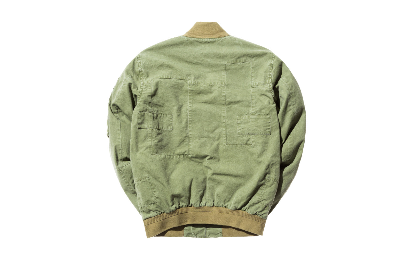 John Elliott Paneled Flight Jacket - Washed Olive